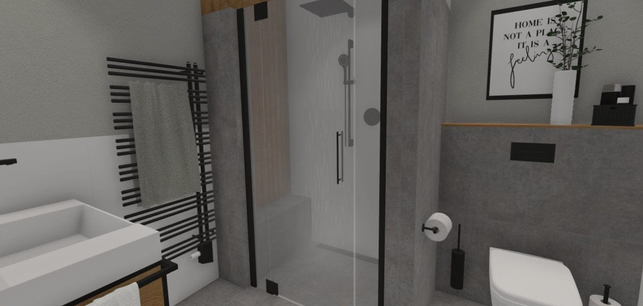 Gäste-WC mit Dusche: Grundriss mit Raffinesse – 6 qm