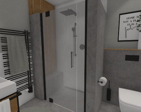 Gäste-WC mit Dusche: Grundriss mit Raffinesse – 6 qm