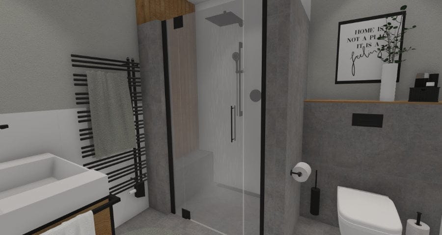 Gäste-WC mit Dusche: Grundriss mit Raffinesse – 6 qm