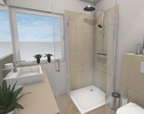 Kleines Bad, große Inspiration Modern und gemütlich – 5 qm