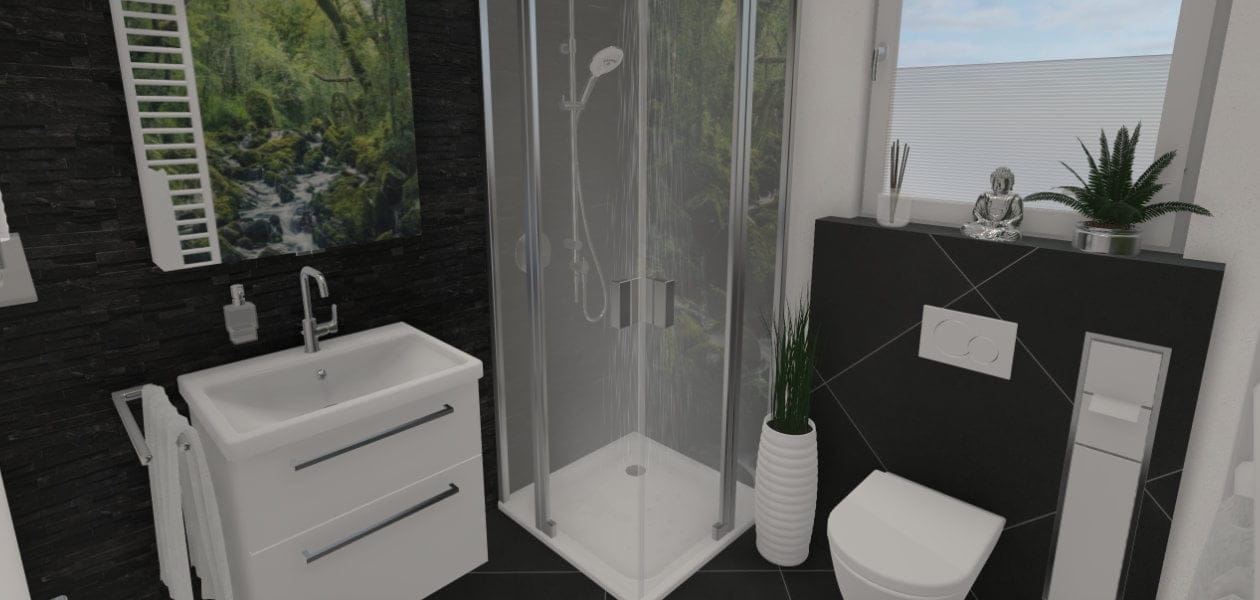 Kleines Duschbad, große Freiheit: Modern und chic – 4 qm