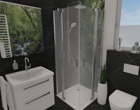 Kleines Duschbad, große Freiheit: Modern und chic – 4 qm