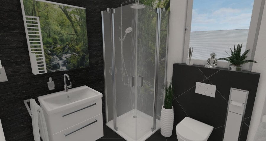 Kleines Duschbad, große Freiheit: Modern und chic – 4 qm