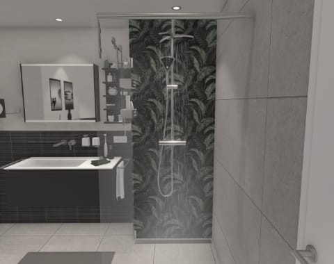 Dusche als Blickfang – 7 qm