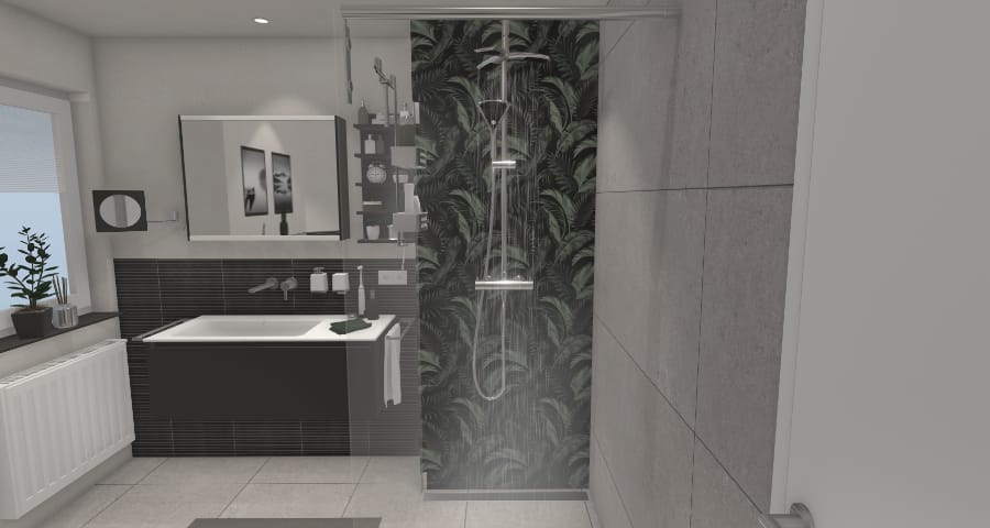 Dusche als Blickfang – 7 qm