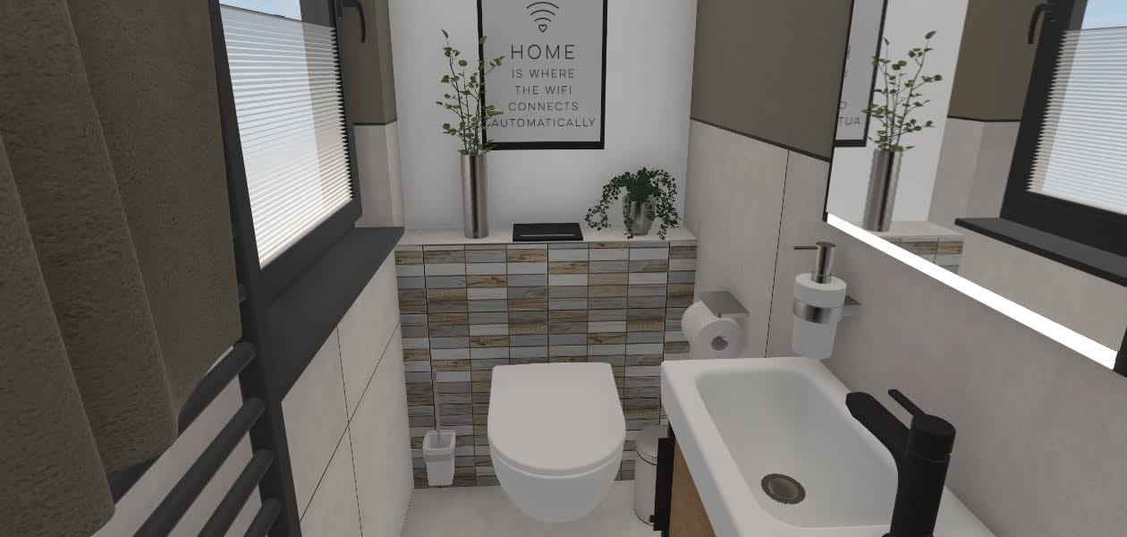 Das platzsparende Gäste-WC – 1,4 qm