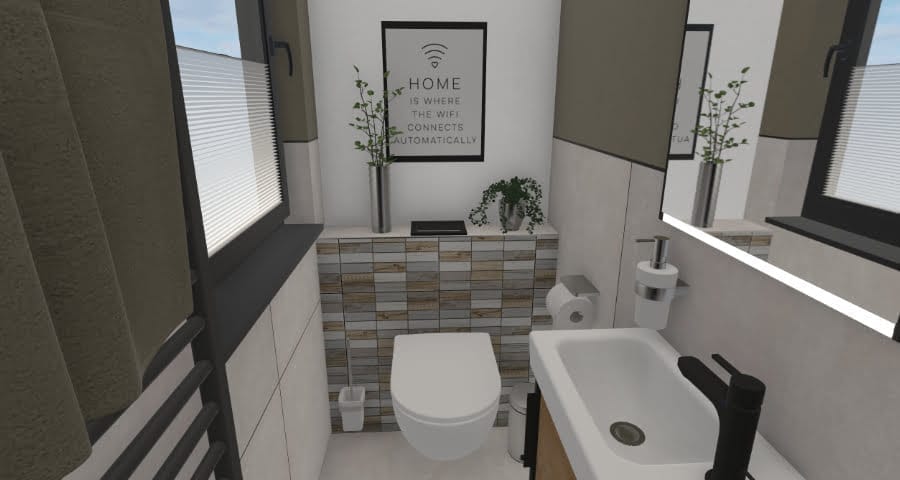 Das platzsparende Gäste-WC – 1,4 qm