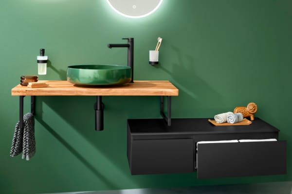 ©DIANA L700 Waschtisch mit Massivholzplatte