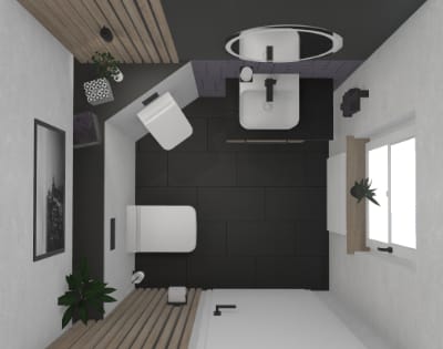 Wenn Träume lila werden – Ein Gästebad mit Charakter