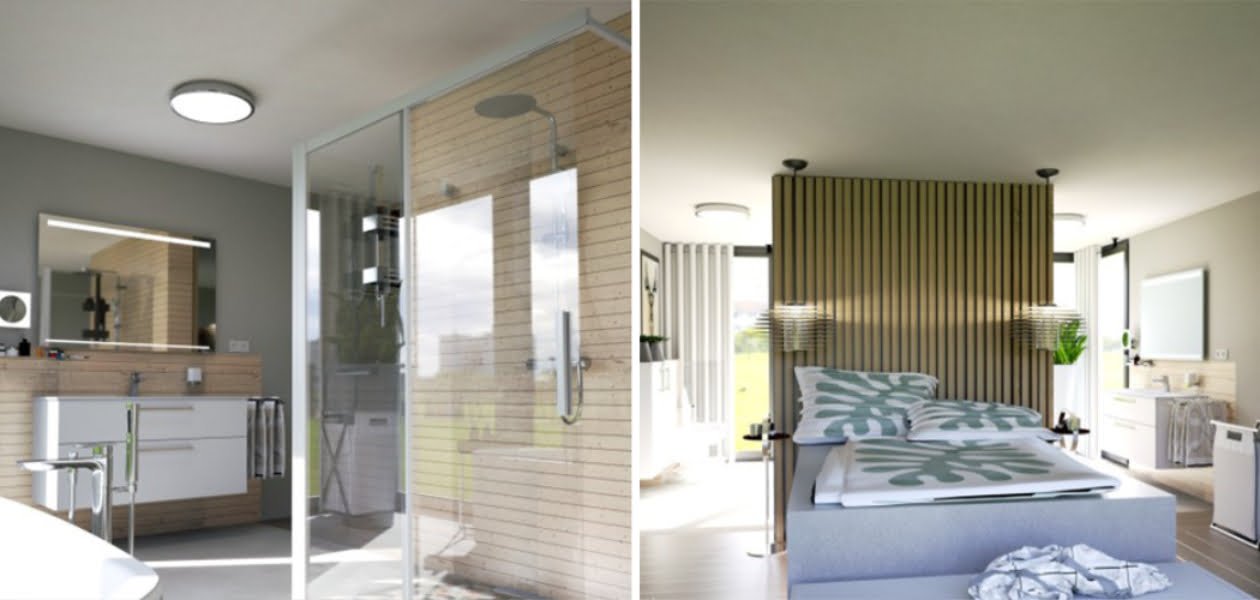 3D Vogelperspektive Wohlfühlbad