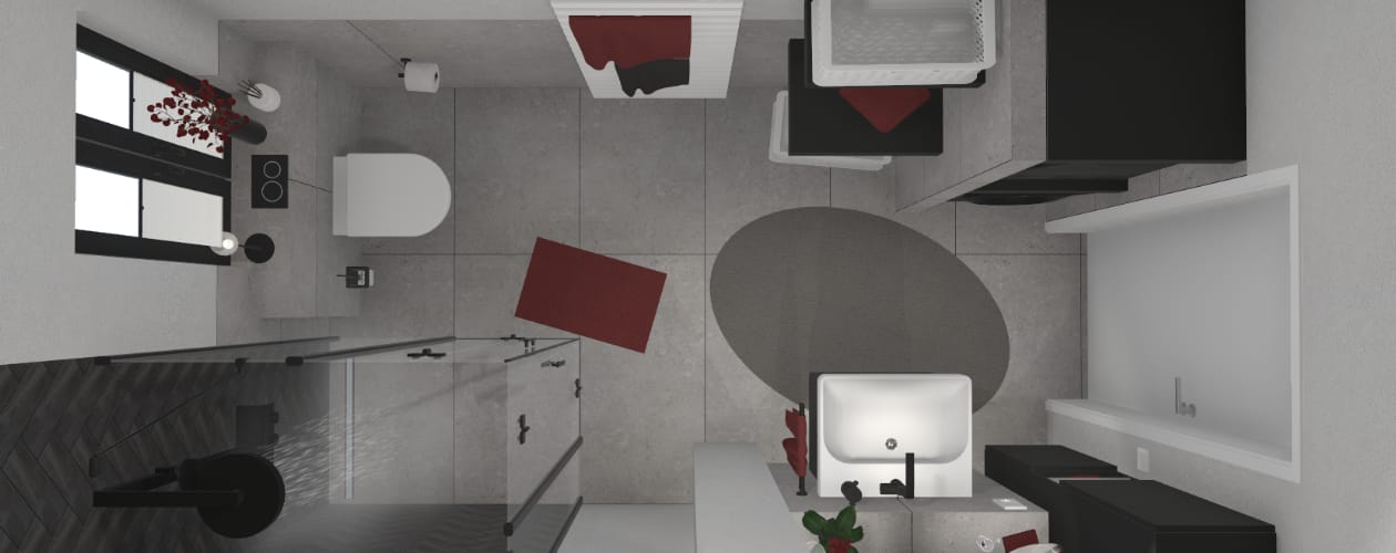 Platzwunder auf sieben Quadratmetern mit Waschmaschine und Trockner