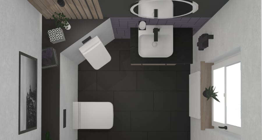 Wenn Träume lila werden – Ein Gästebad mit Charakter