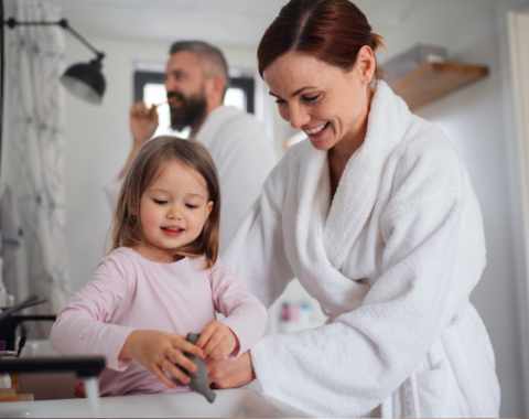 Hygiene im Familienbadezimmer