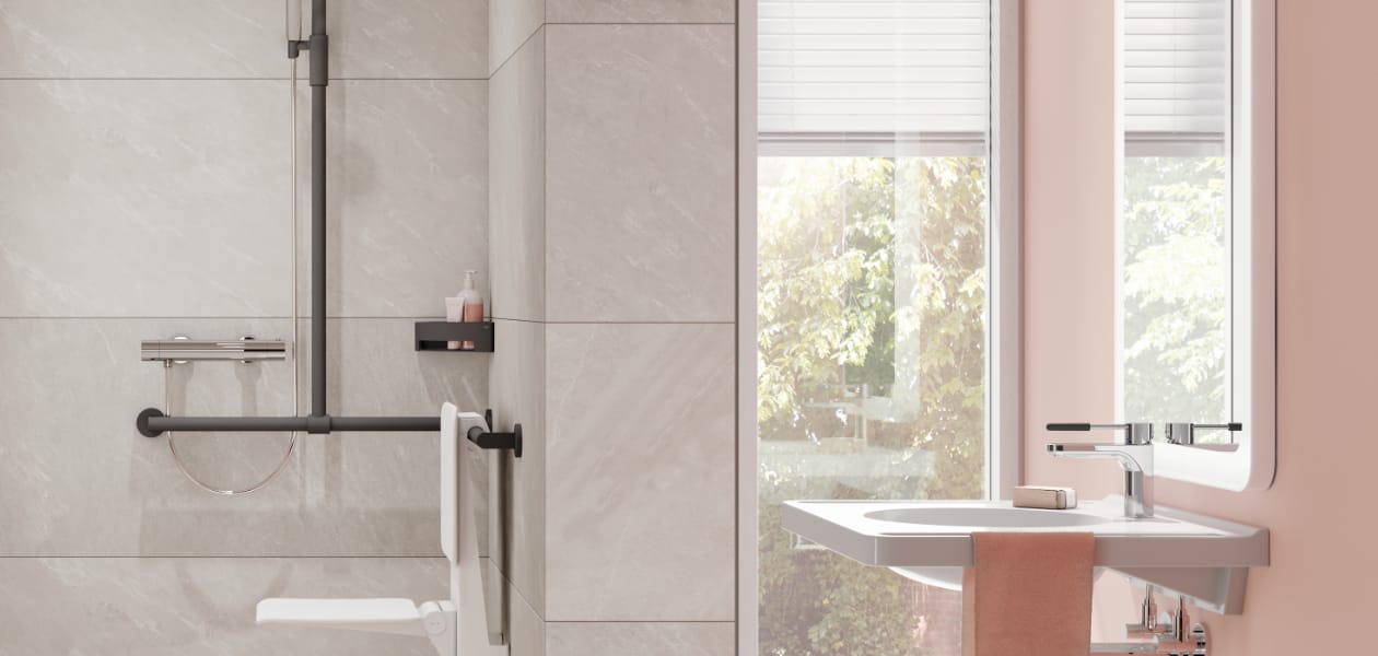 Minimalistisches Design für dein barrierefreies Bad.