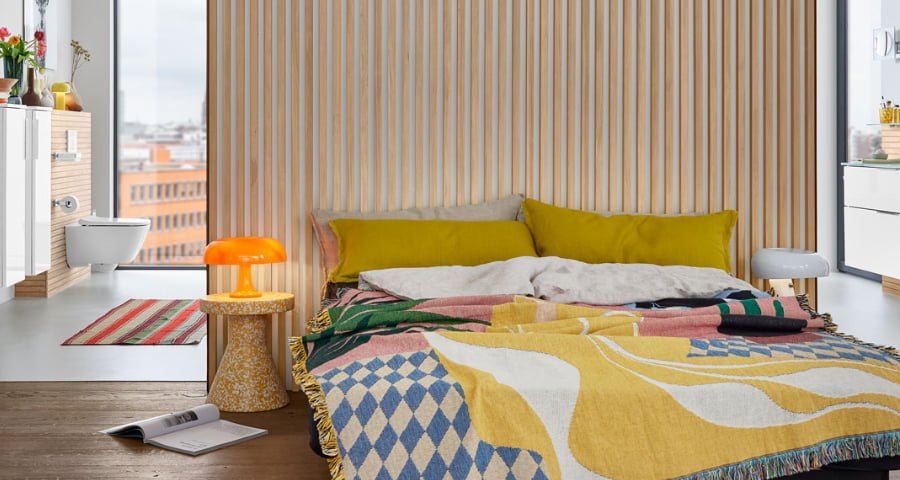 Hier wollen wir nie wieder aufstehen und wenn: Die Toilette ist gleich um die Ecke.