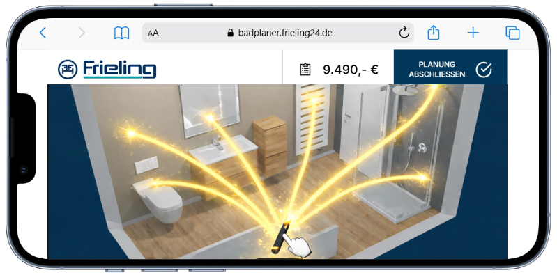  Mit jedem Klick auf den Zauberstab erzeugt die KI eine neue Planungsidee