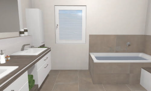 Badewanne & Waschtisch