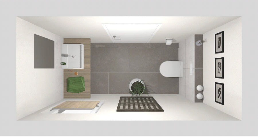 Das kleine Gäste-WC – 3 qm