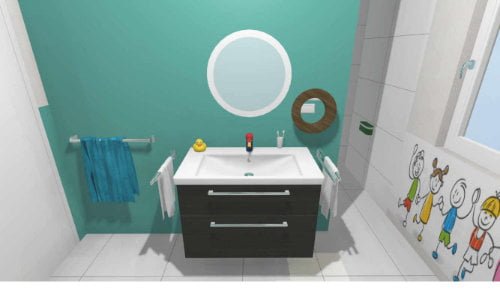 Wandhängender Waschtisch – ideal in der Höhenanpassung