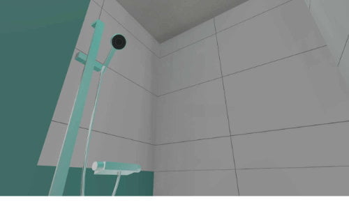 Das bunte Kinderbad | Ansicht Dusche 