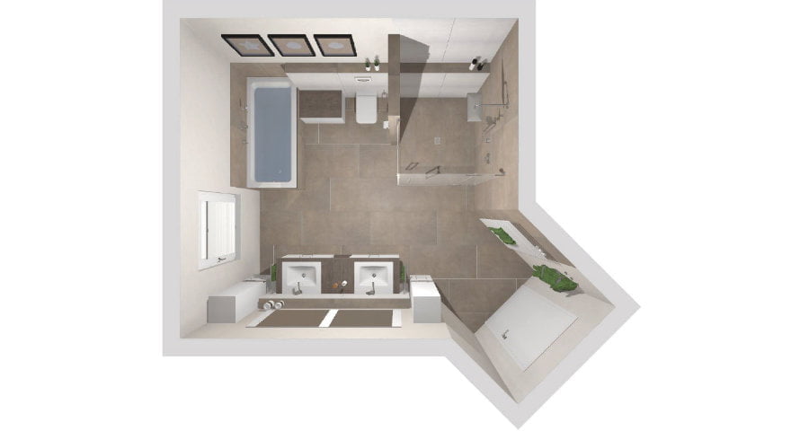 Das große Familienbadezimmer | 15 qm