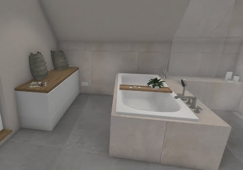 Mehr Privatsphäre: Die eingemauerte Badewanne