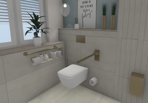 Barrierefreier WC-Bereich mit klarer Struktur