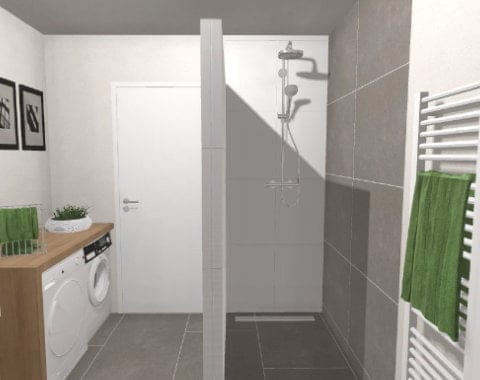 Bad mit Waschmaschine und Trockner – 8qm | Frieling - Sanitär • Heizung ...