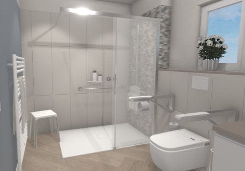 Duscherlebnis der Extraklasse – Begehbare Dusche, Schiebetür und intelligente Grundrisslösungen