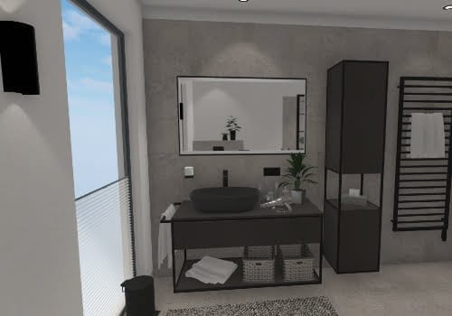 Dunkle Eleganz mit funktionalen Details