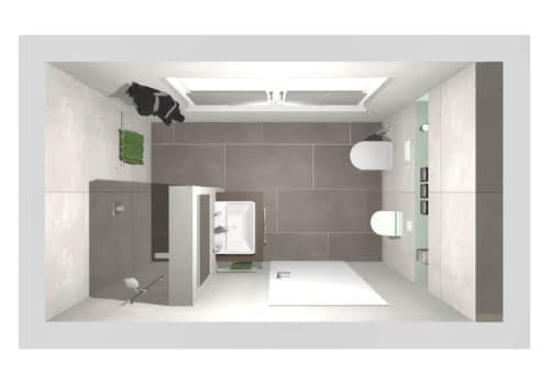 Das Gästebad mit Dusche | 7 qm