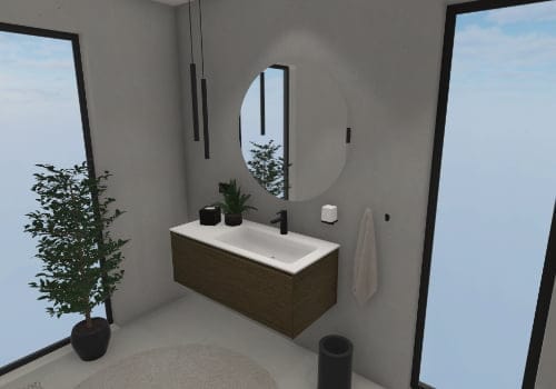 Stilvoller Einzelwaschtisch