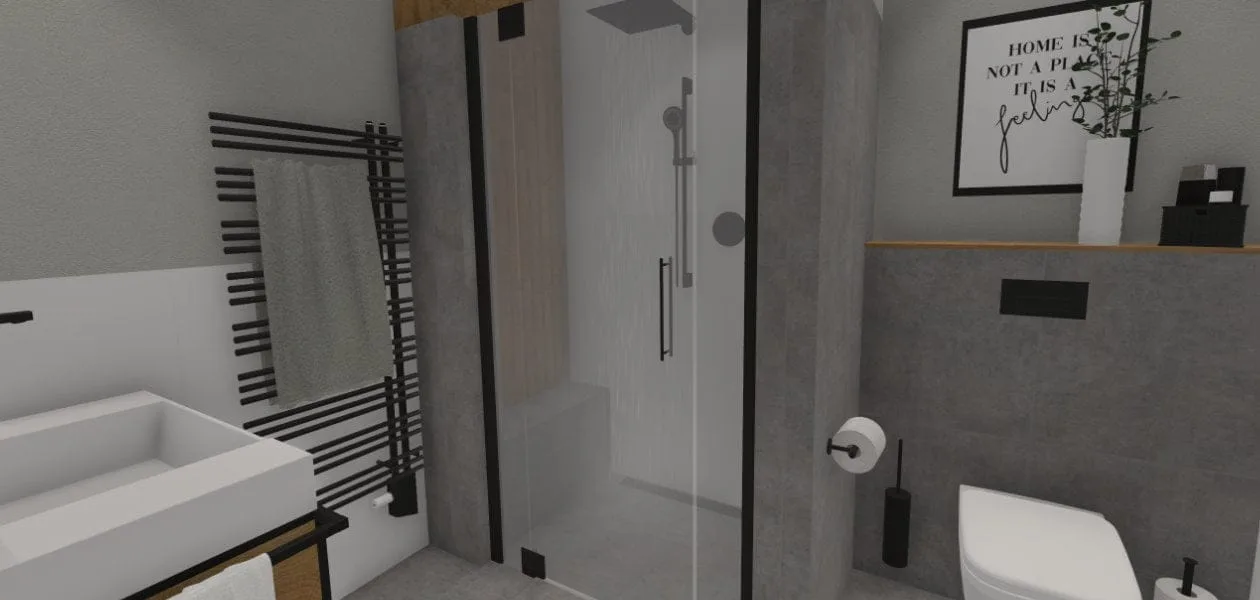 Gäste-WC mit Dusche: Grundriss mit Raffinesse – 6 qm