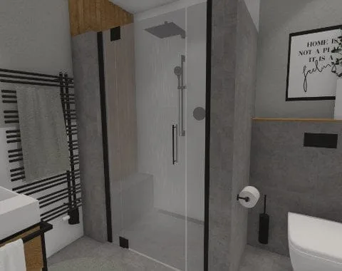 Gäste-WC mit Dusche: Grundriss mit Raffinesse – 6 qm