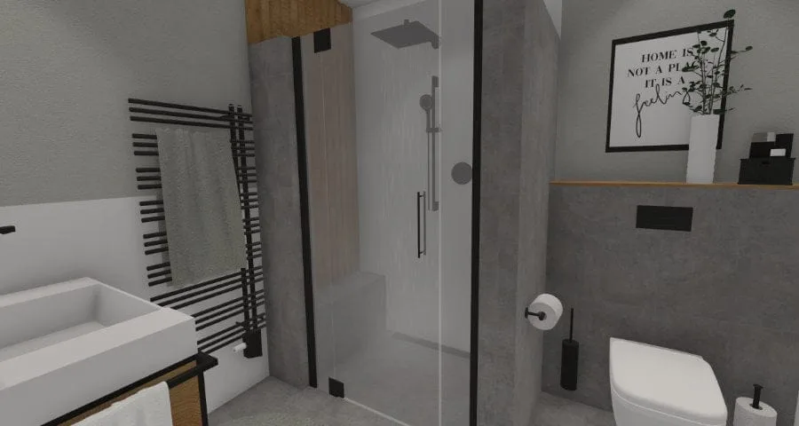 Gäste-WC mit Dusche: Grundriss mit Raffinesse – 6 qm