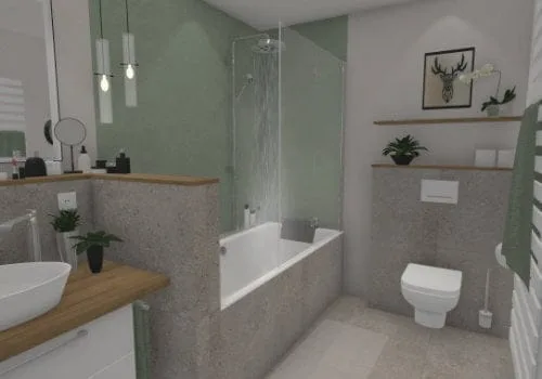Badezimmer mit Duschbadewanne: Die ultimative Lösung für Komfort und Funktionalität () Badezimmer mit Duschbadewanne: Die ultimative Lösung für Komfort und Funktionalität