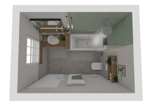 Badezimmer mit Duschbadewanne: Die ultimative Lösung für Komfort und Funktionalität () Badezimmer mit Duschbadewanne: Die ultimative Lösung für Komfort und Funktionalität