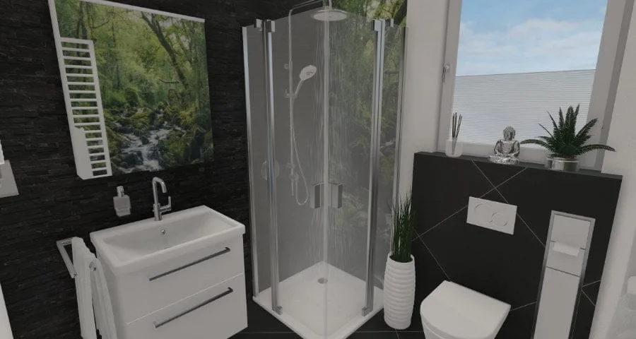 Kleines Duschbad, große Freiheit: Modern und chic – 4 qm