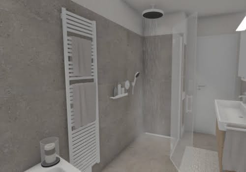 Entspannende Regendusche