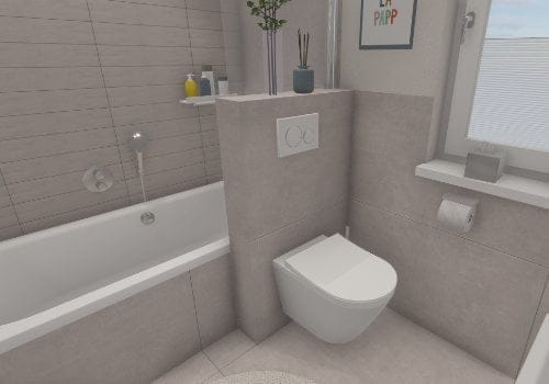 Die gemauerte Toilette: Mehr Platz, mehr Komfort