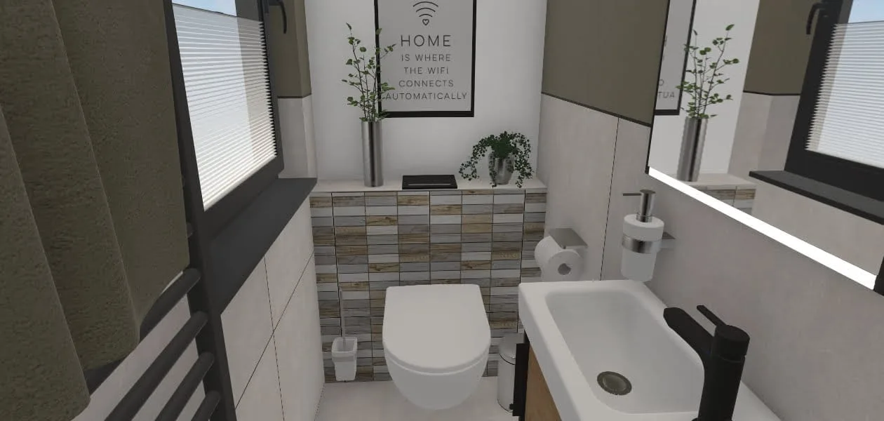 Das platzsparende Gäste-WC – 1,4 qm