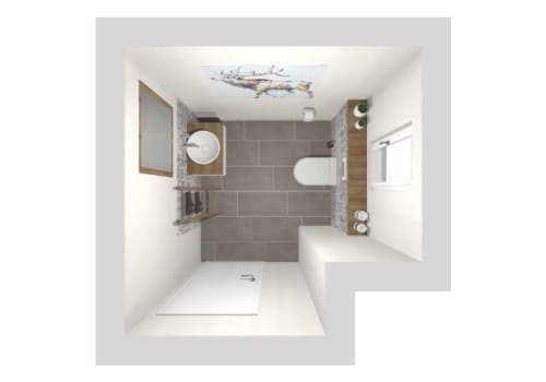 Das skandinavische Gäste-WC | 4 m²